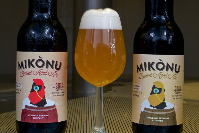 Beer Tasting at Mykonos Brewing Company - Value check: $33.62 for beer, water, and fees included