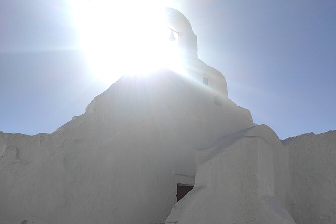 Best private local tour guided in Mykonos - 4 hours! - Panormos beach: clear water and a natural harbor feel