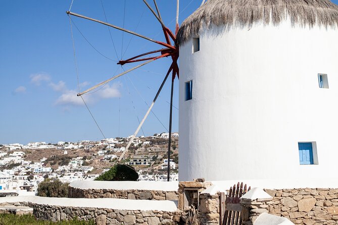 Discover Mykonos in 4 Hours: Beaches, Villages and Town - Mykonos Town walking: Manto Mavrogenous Square, Matogianni Street, and the old-port vibe