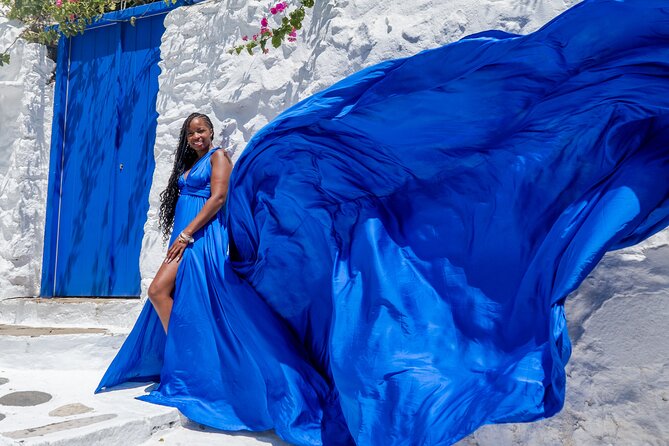 Flying Dress Mykonos Photoshoot - Photo delivery and editing: what you can realistically expect