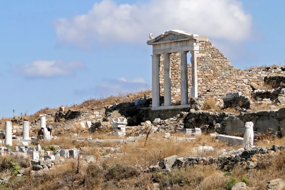 From Mykonos Cruise Port: Delos Guided Tour - The Theater of Delos and Urban Monuments: Seeing the Layout