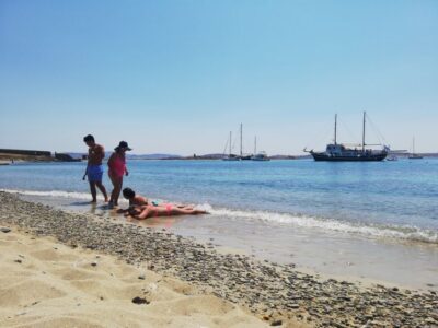 From Mykonos: Cruise to Delos and Rhenia with Lunch - Rhenia’s private beach swim: the calm break from history