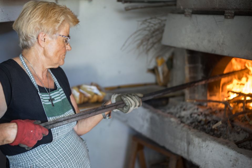 From Mykonos: Mykonian Farm Baking Class with Brunch - Brunch at the farm: Greek salad, wine, and eating in the right mood