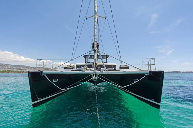 Mykonos Catamaran Premium Day-Sunset Tours 8-flavor Meal & Drinks - Ornos Bay and a 5-hour “do less, enjoy more” plan