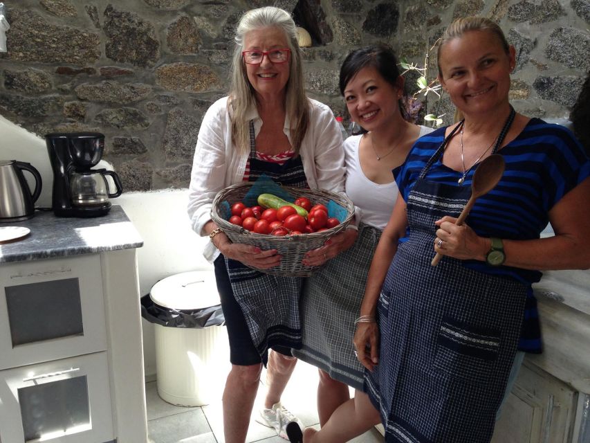 Mykonos: Cooking Class with Food and Wine - Entering a Mykonos family kitchen at Mykonian Spiti