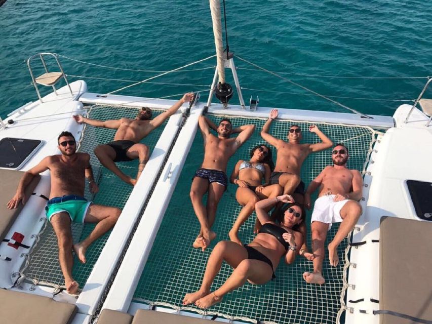 Mykonos: Full-Day Catamaran Cruise with Fresh Lunch - From Kalafatis to the coast you actually want to see
