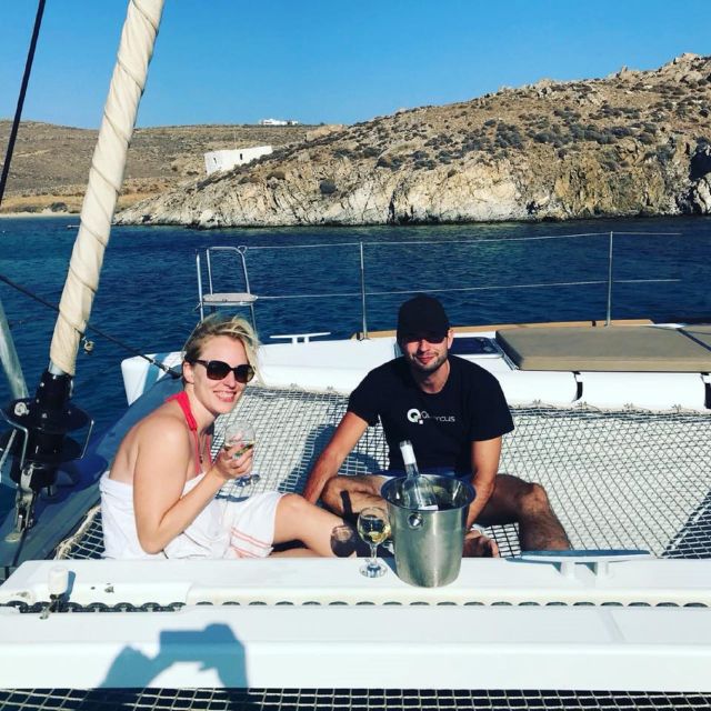 Mykonos: Full-Day Catamaran Cruise with Fresh Lunch - Snorkeling gear and paddleboard time: how to get more from each stop