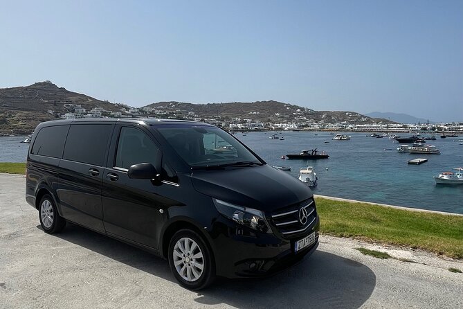 Mykonos Island VIP Transfers: 24/7 Private Transportation 1-Way - Meeting at Wine Room Mykonos or Getting Door-to-Door