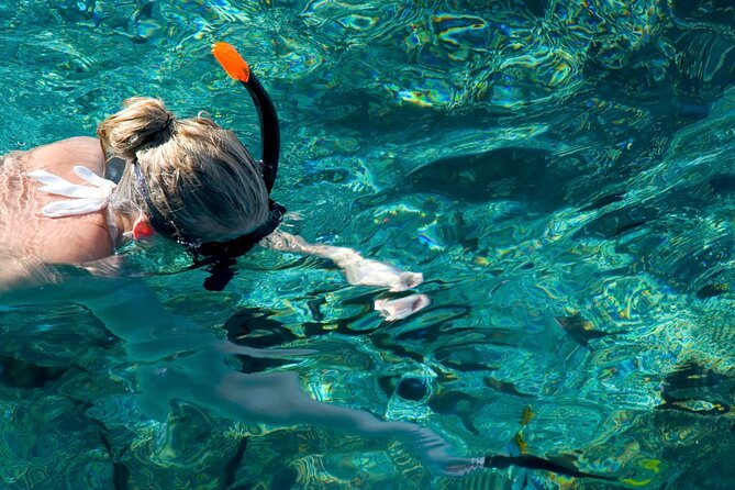 Mykonos: Private Catamaran Cruise—Hotel Pickup, BBQ & Drinks - Snorkeling gear and swim time: the stuff to pack yourself