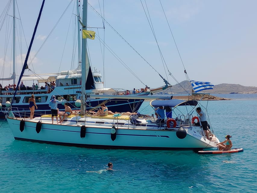 Mykonos: Rhenia Island Sunset Cruise with Transfer and Meal - About the Delos Connection (And the 12-Euros Ticket Detail)