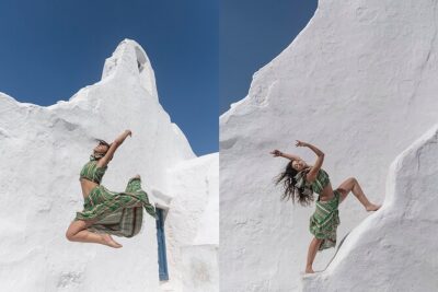 Photography Session in Mykonos - Stop 2: Little Venice for flattering light and dramatic angles