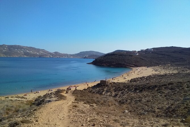 Private Mykonos island sightseeing tour. - Agrari Beach Break: A Quieter Bay for Sun and Water