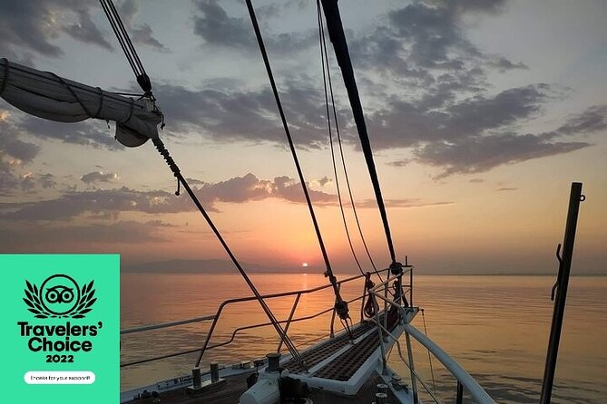 Sunset South Coast Sail Cruise with lunch,drinks, optional transfer - The Super Paradise Beach Swim Stop (Snorkel Time, Not a Token Splash)