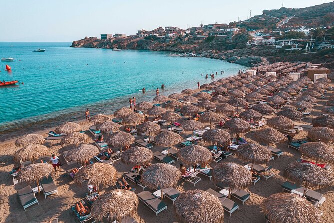 Super Paradise Beach Mykonos Seaside Sunbed (1st row) - Potential Mix-Ups: Double-Check the Exact Venue Name