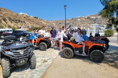 THE ORIGINAL Rent an ATV/QUAD 450cc and explore mykonos on wheels - Getting your ATV: port tenders, hotel pickup, and a quick start